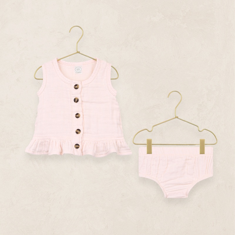 Ruffle Tank + Bloomer Set – Blush