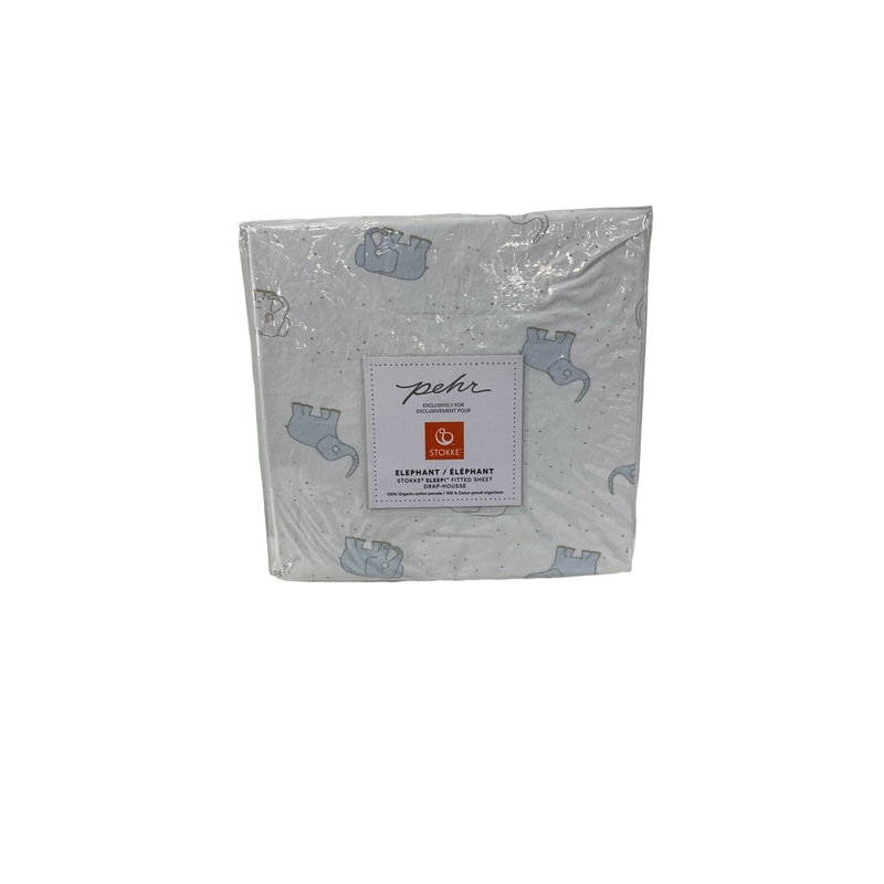 Stokke Sleepi Fitted Sheet By Petit Pehr, Elephants