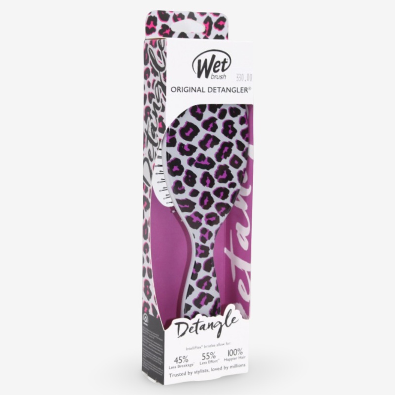 Wet Brush Original Detangling Brush – Pink Leopard, Safari