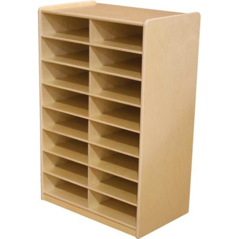 4″ Letter Tray Storage, 16-Slot, without Trays