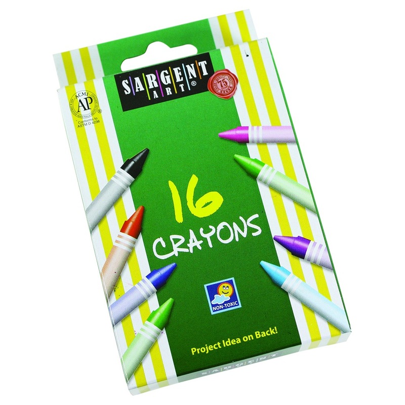 Sargent Art Regular Crayons (16 count)(DISC)
