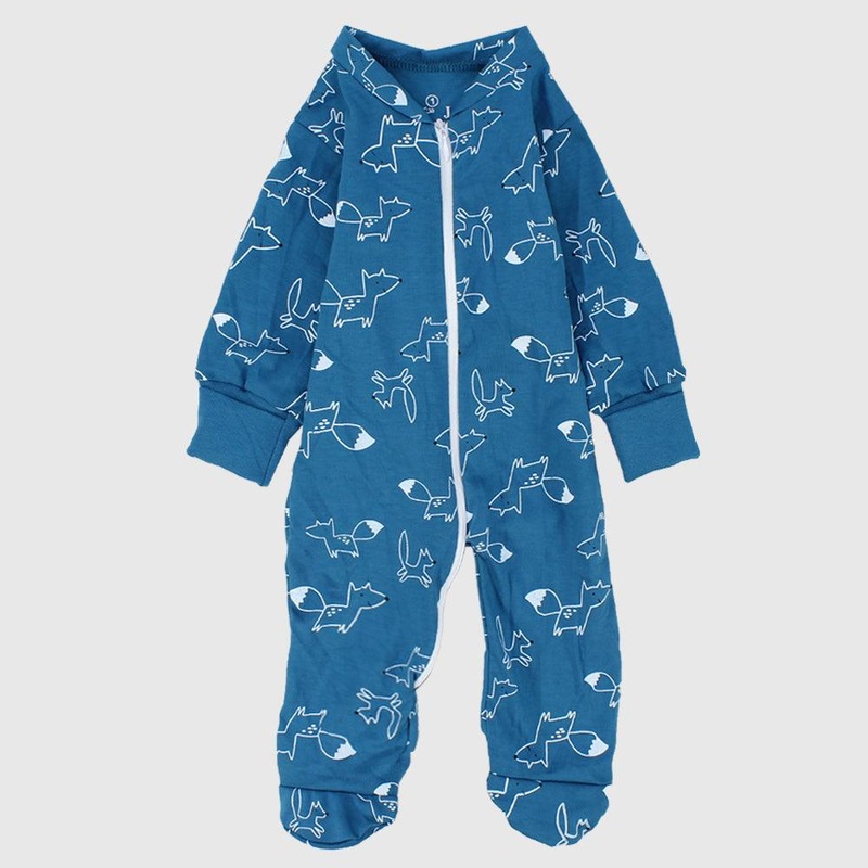 Foxy Long-Sleeved Baby Footie