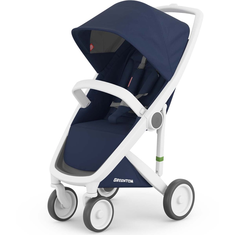 Greentom Classic Stroller – White/Blue