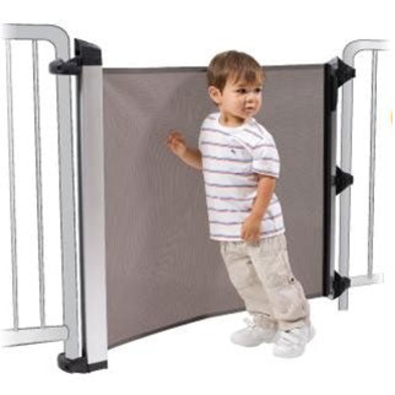 Lascal KiddyGuard Avant Child Safety Gate In Black Mesh