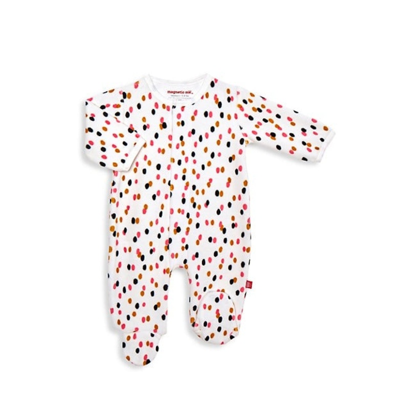 magnetic me – confetti velour footie