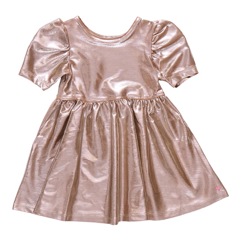 Pink Chicken Lame Laurie Dress – Champagne