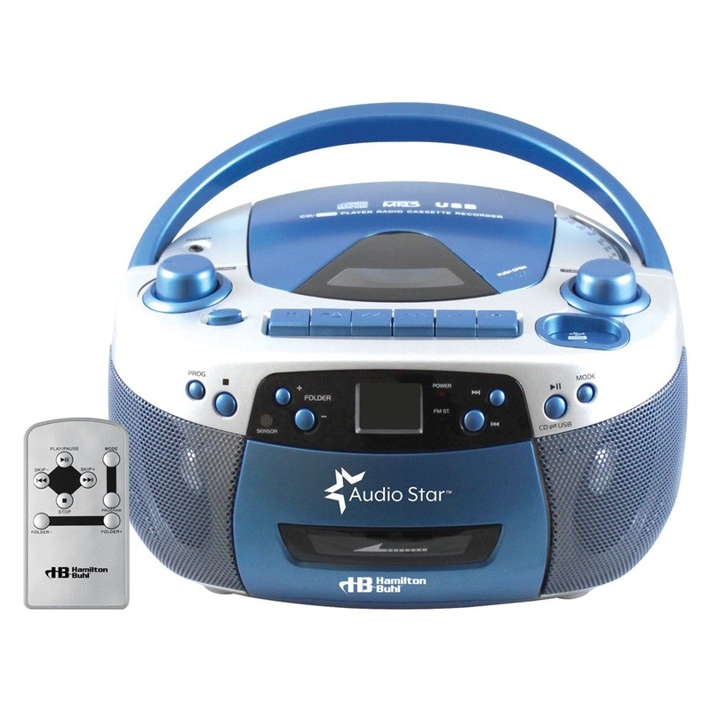 Programmable MP3, CD Player With USB, Cassette Player/Recorder and AM/FM Radio