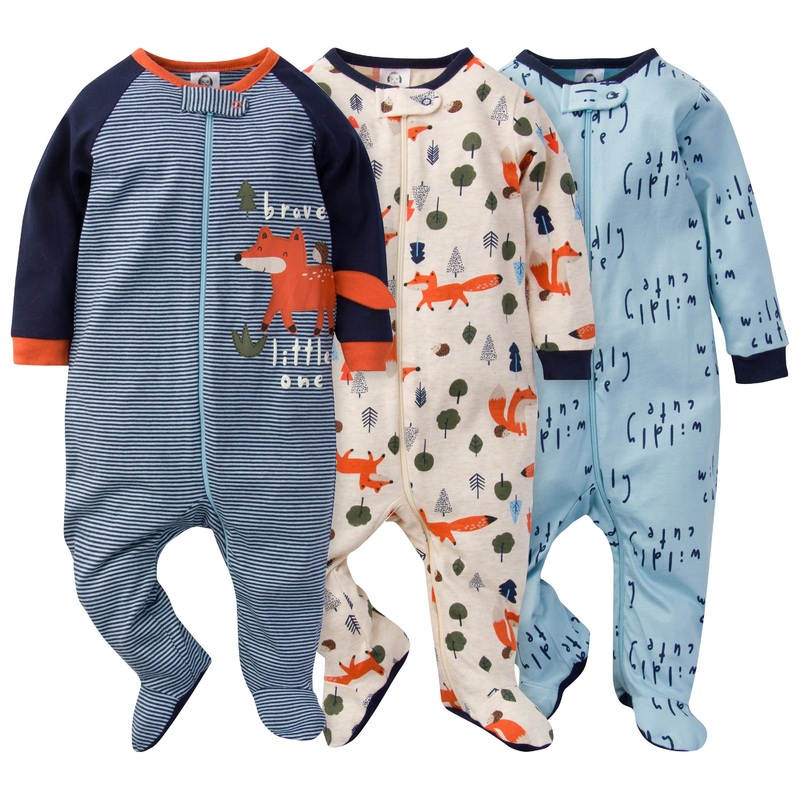 3-Pack Baby Boys Fox Sleep ‘N Plays