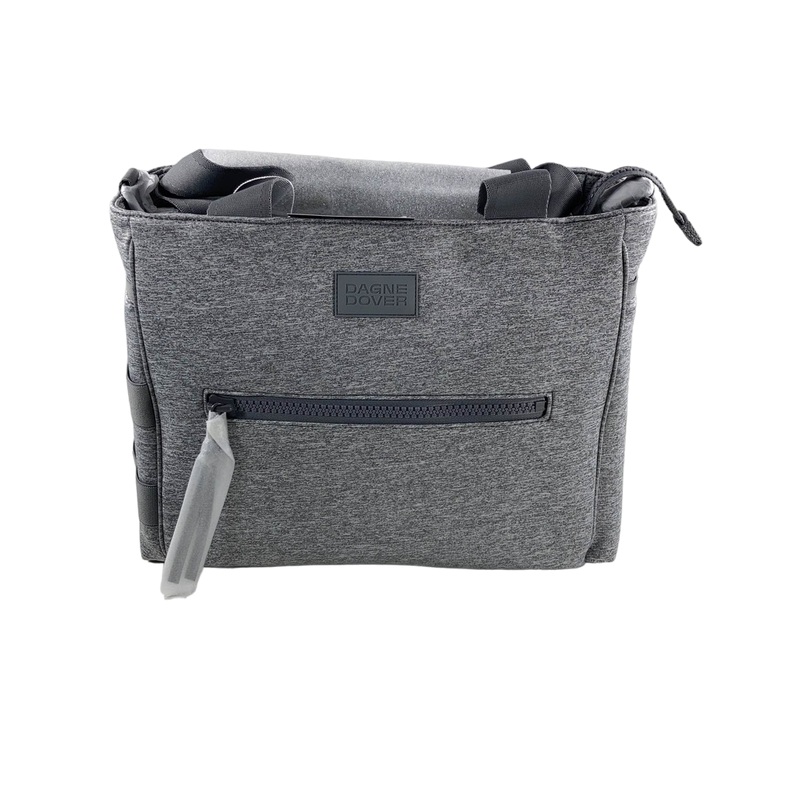 Dagne Dover Large Wade Diaper Tote, Heather Grey