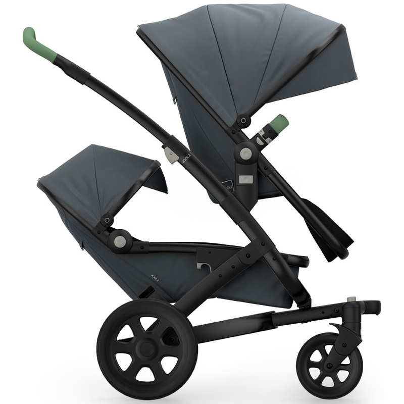 Joolz Geo 2 Tailor Twin Stroller – Black/Grey/Black/Mixed Green