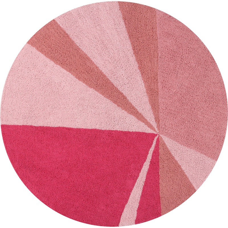 Lorena Canals Geometric Rug – Pink (5’3”)