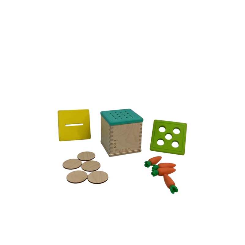Lovevery Wooden Coin Bank Set