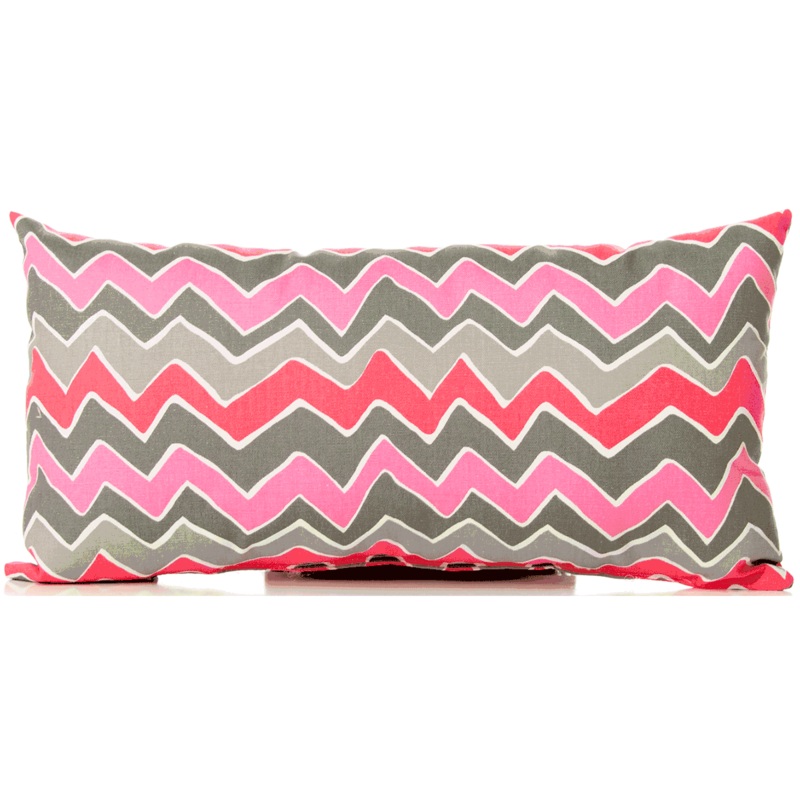 Sweet Potato Addison Throw Pillow in Rectangle Zig Zag Stripe