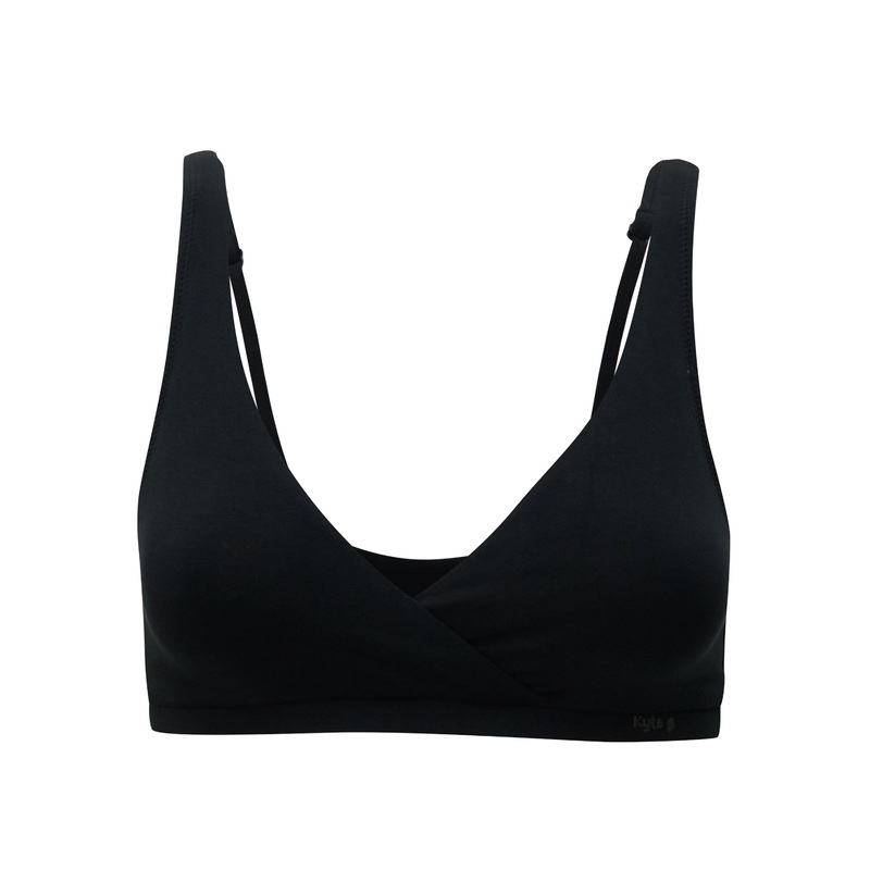 Women’s Cross Front Bralette in Midnight