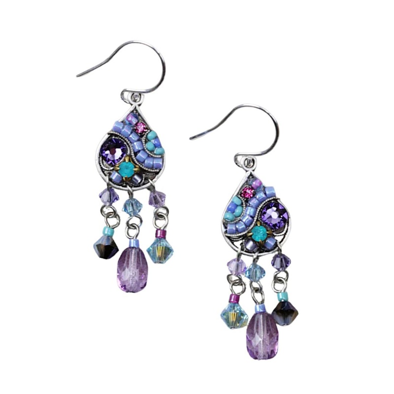 Firefly Mosaic Earrings – Lavender
