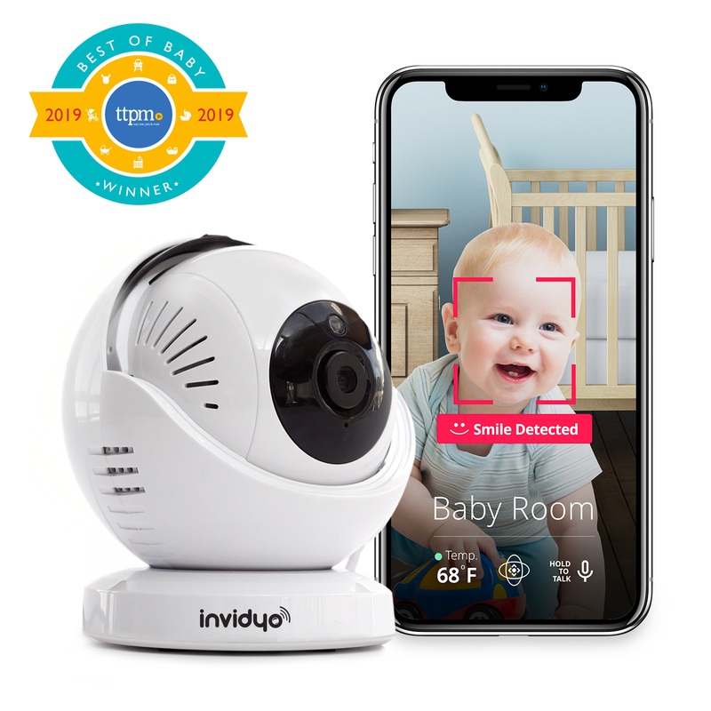 Invidyo The World’s Smartest Video Baby Monitor with Crib Mount