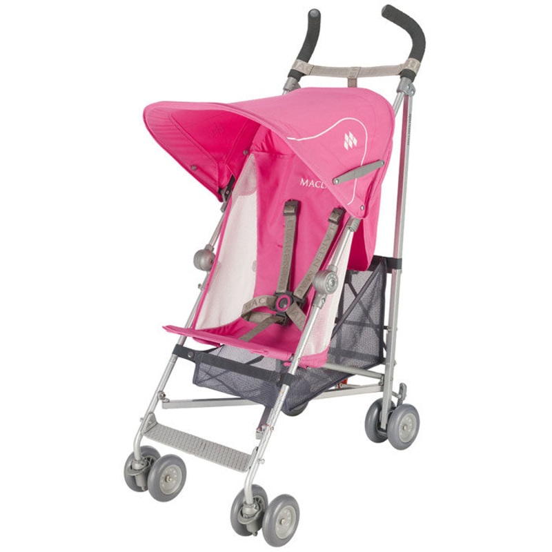 Maclaren Volo Stroller – Carmine Rose with Carmine Rose Hood