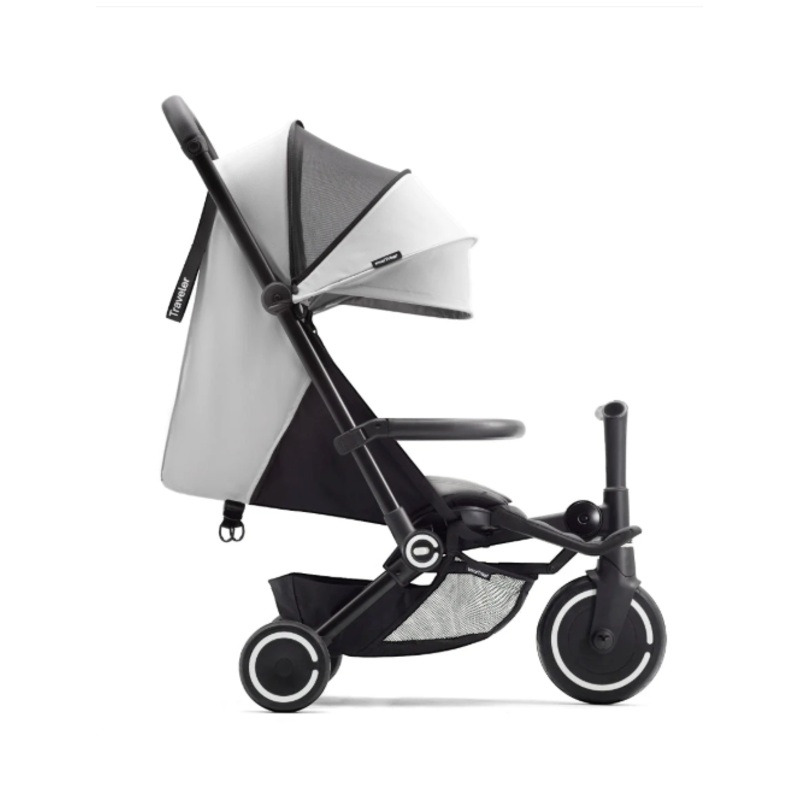 SmarTrike Traveler Travel Stroller, 2024, Everest Grey/White