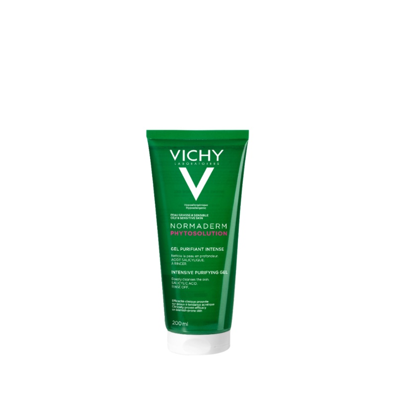 Vichy Normaderm Phytosolution Face Cleanser Gel for Oily/Acne Skin with Salicylic Acid 200ml