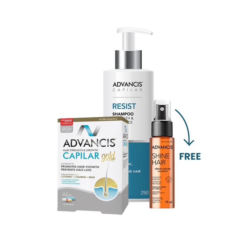 Advancis Capilar Gold Hairloss Routine Bundle