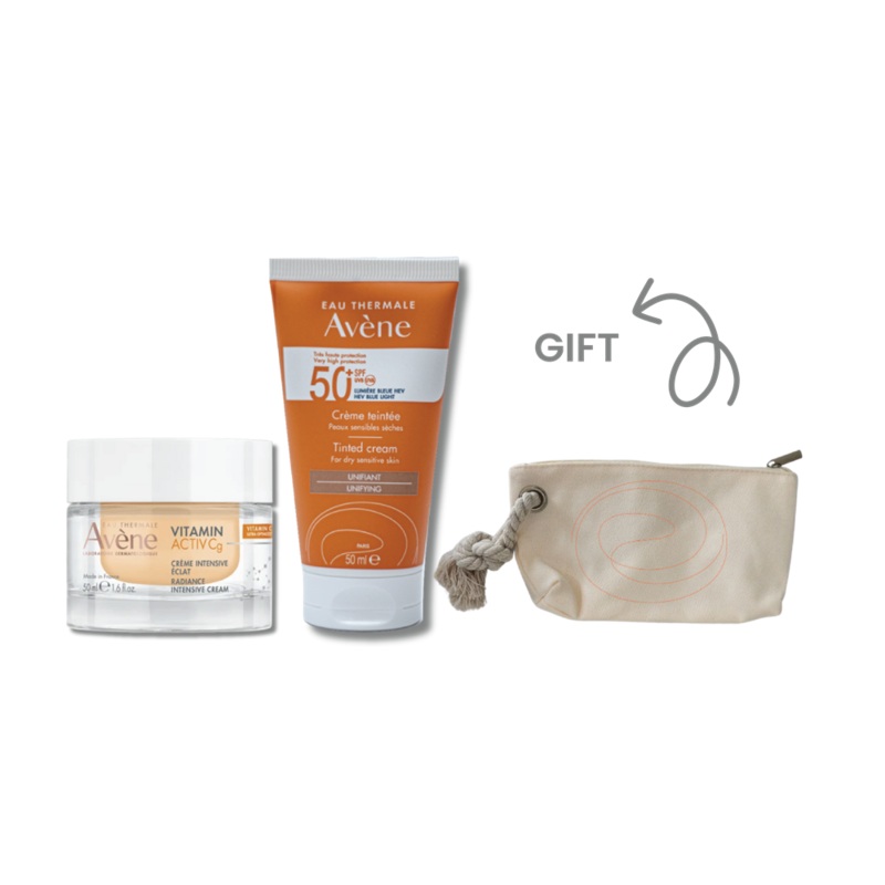 Avene Vitamin Cg Cream + Avene Tinted Sunscreen Cream SPF50+