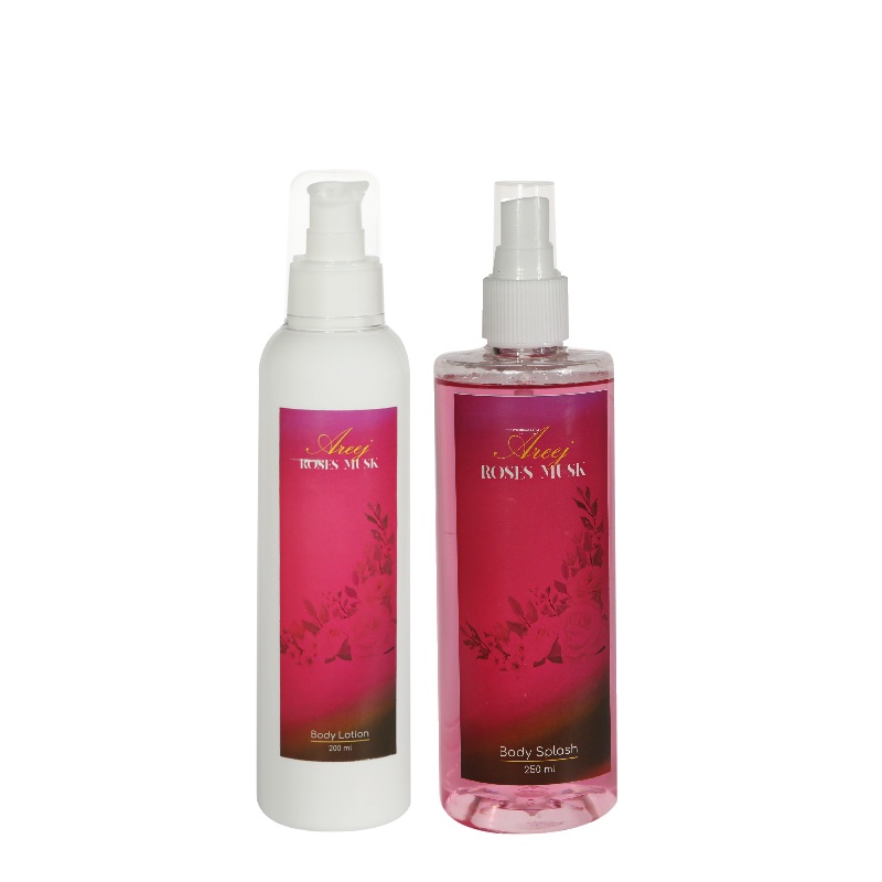Areej Roses Musk Body Splash 250ML & Body Lotion 200ML
