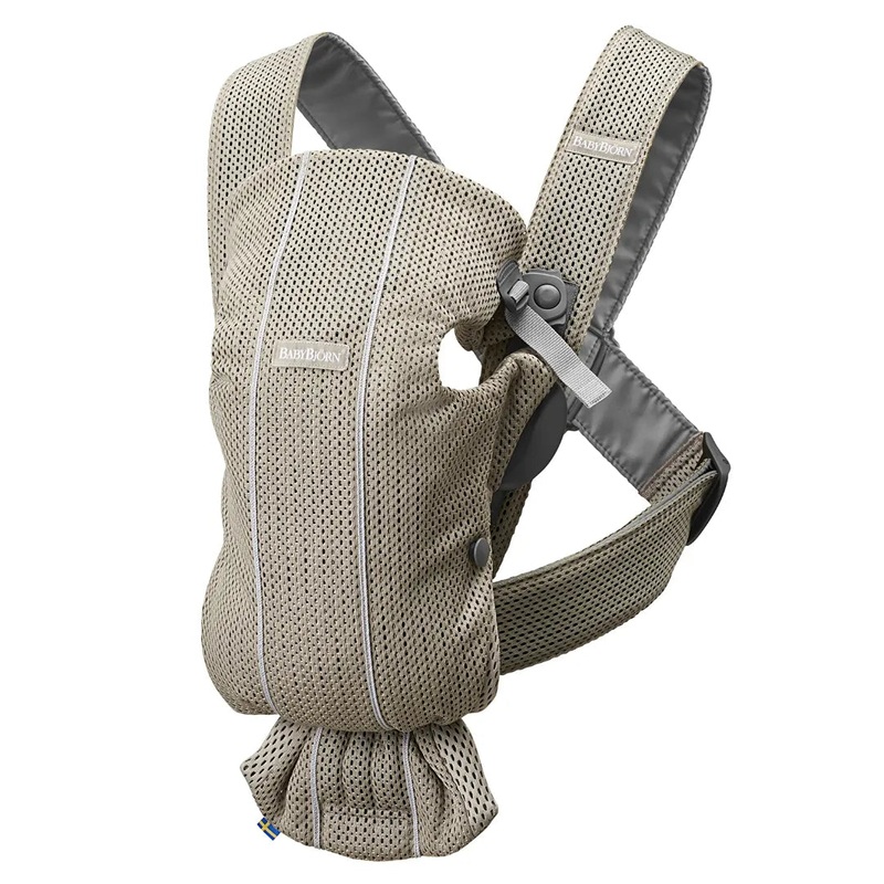 Baby Carrier Mini, Greige, 3D Mesh