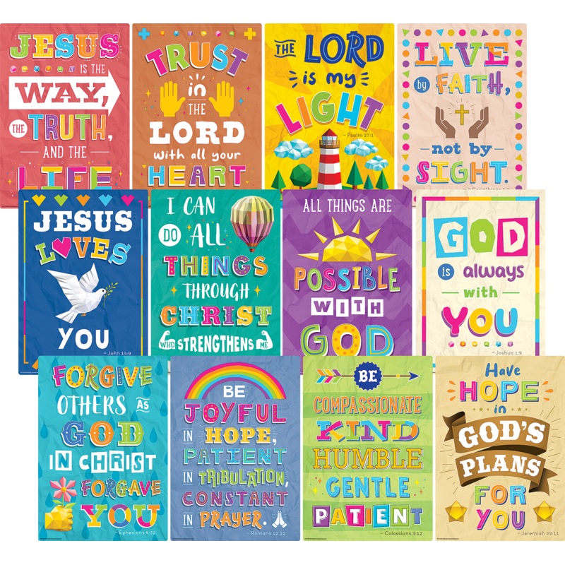 Bible Verses Small Poster Pack