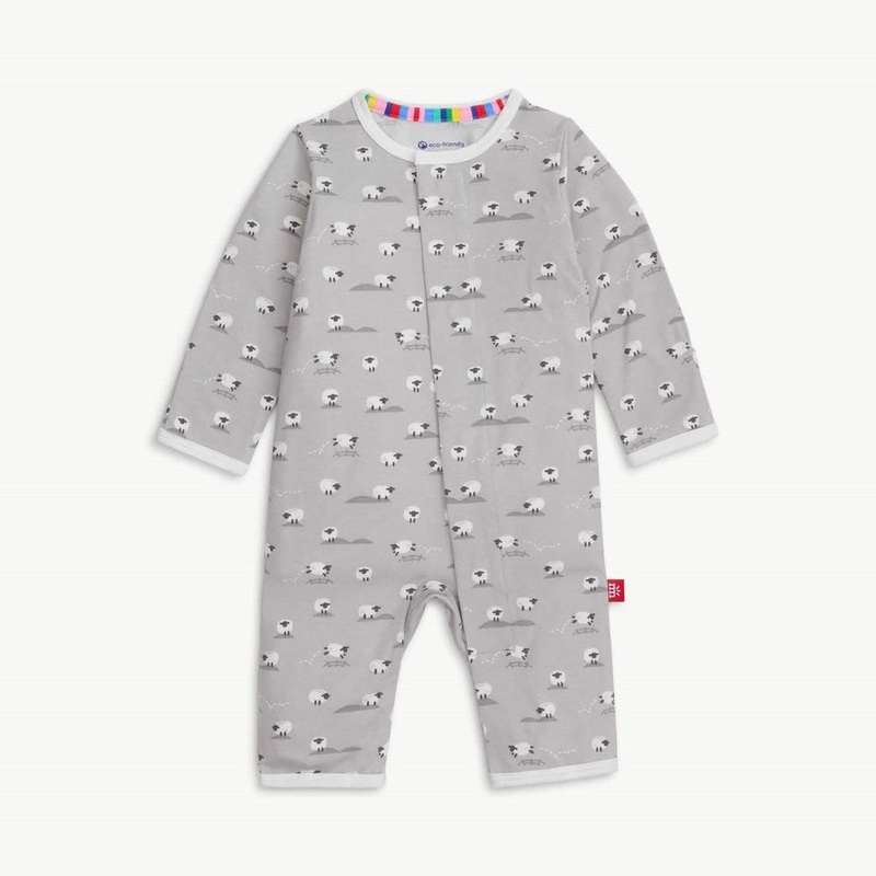 Modal Magnetic Fuss-Free Coverall – Baa Baa Newborn (5-8 lb)