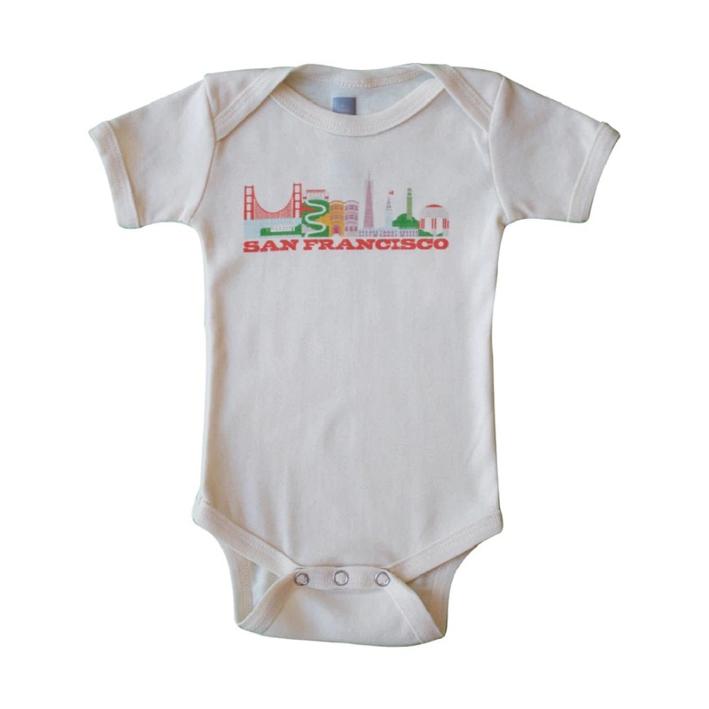 SF Cityscape Short Sleeve Bodysuit 3-6 months