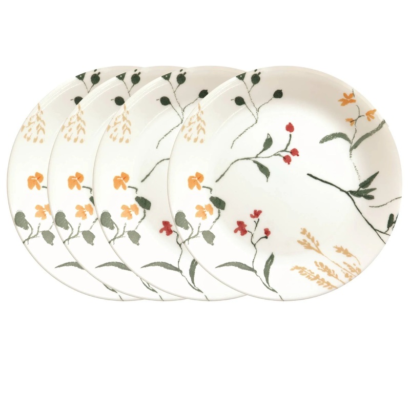 4pk 8.5″ Vitrelle Wildflower Lunch Plates