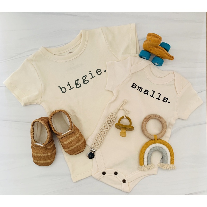 Biggie & Smalls Siblings T-Shirts/Bodysuits Newborn Smalls Onesie