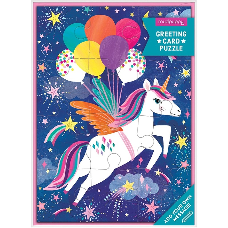 Greeting Card Puzzle – Unicorn Party