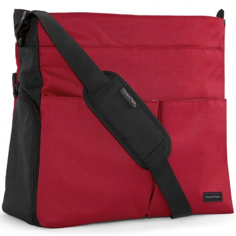 Mamas & Papas Messenger Diaper Bag – Red/Black