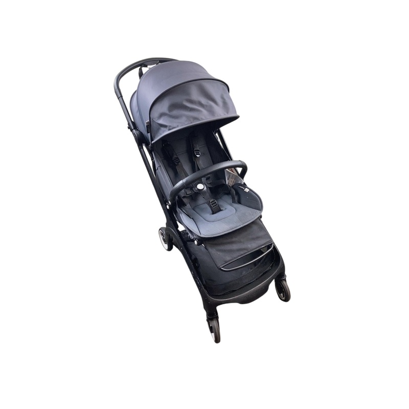 Bugaboo Butterfly Stroller, 2023, Black, Stormy Blue, Stormy Blue