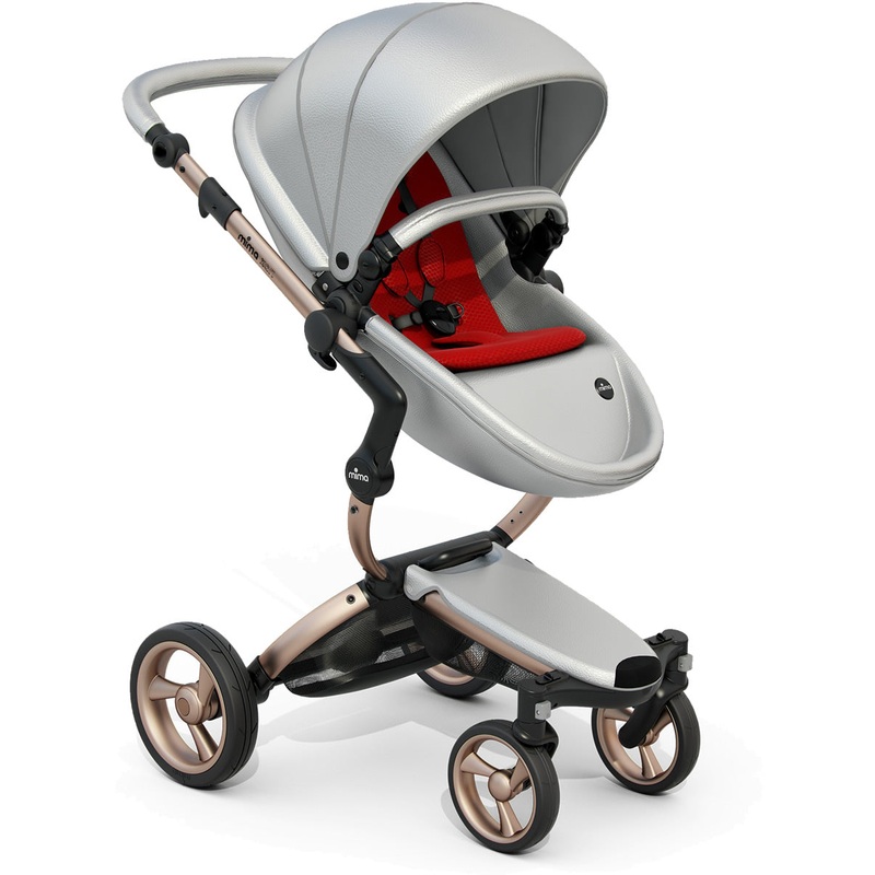 Mima 2019 Xari Complete Stroller, Rose Gold – Argento / Ruby Red