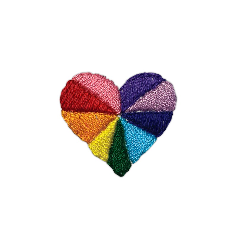 Temporary Tattoo Pair – Rainbow Heart