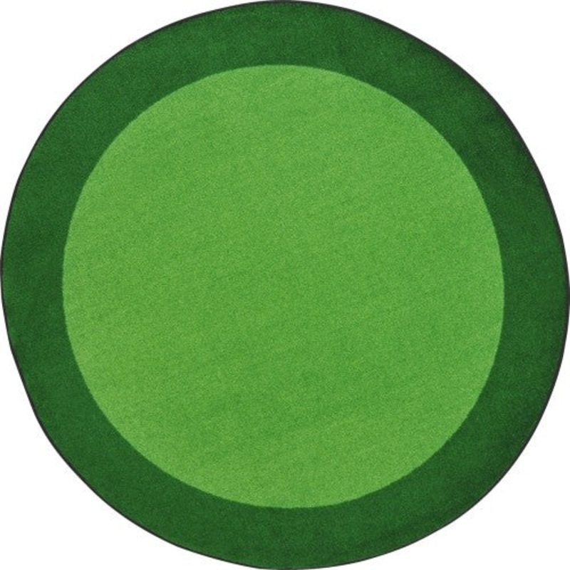 All Around Rug, 5’4″ Round, Green
