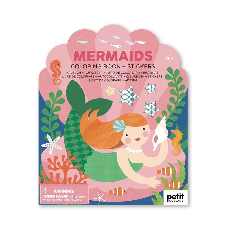 Coloring Book with Stickers – Mermaids