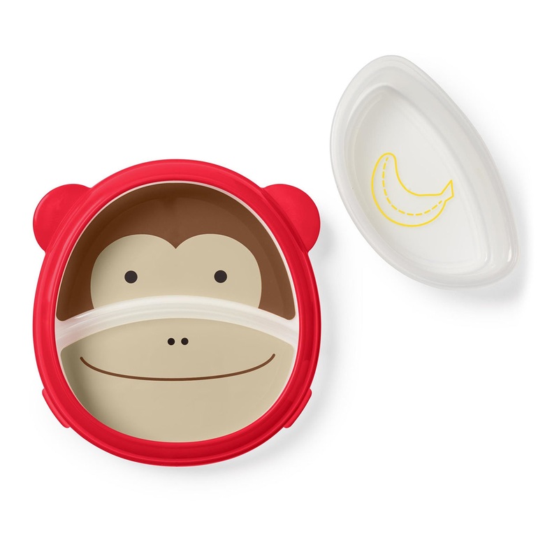Skip Hop Zoo Smart Serve Plate & Bowl – Monkey