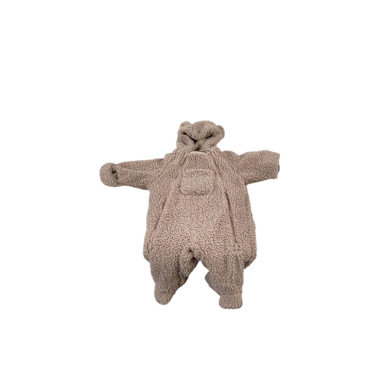 7 A.M. Enfant Teddy Jumpsuit Bebe, 6-12 Months, Oatmeal