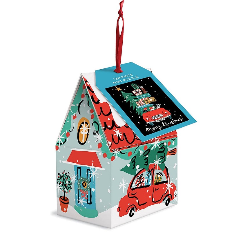 Puzzle Ornament – Christmas Car