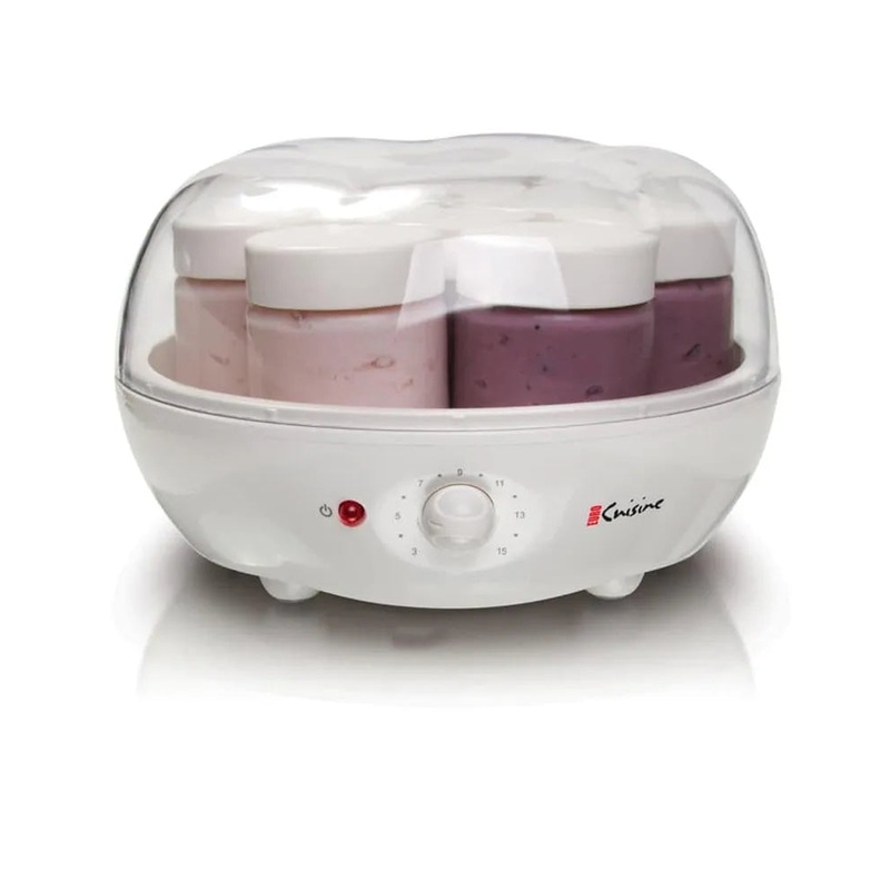 YM100 Automatic Yogurt Maker With 7 Glass Jars & 15-Hour Timer