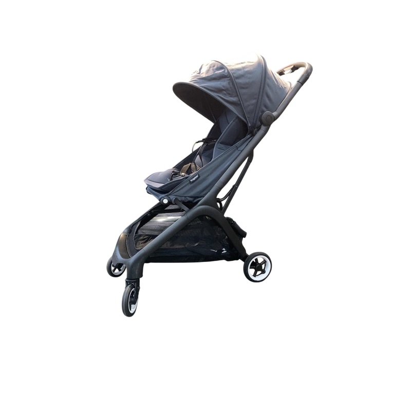 Bugaboo Butterfly Stroller, 2022, Black, Stormy Blue, Stormy Blue