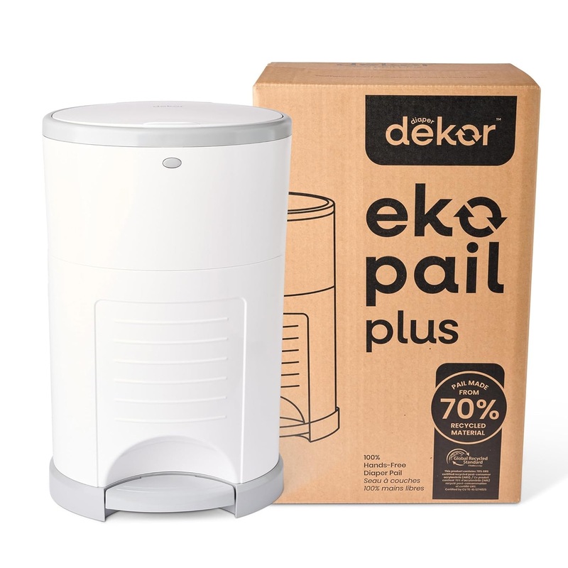 Diaper Dekor Eko Plus Diaper Pail – White