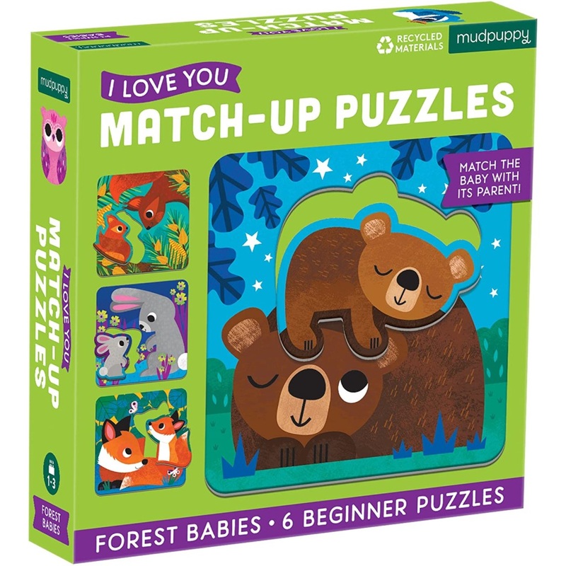 I Love You Match-Up Puzzles – Forest Babies