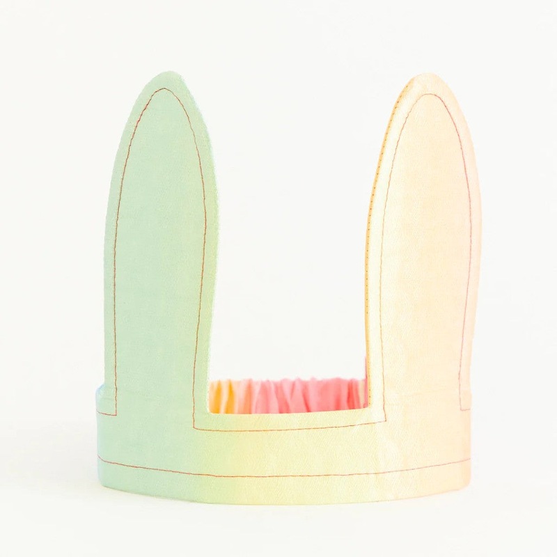 Silk Bunny Ears Headband – Soft Rainbow 3 T/4 T/5 T/6 T/Youth Small/Youth Medium/Adult