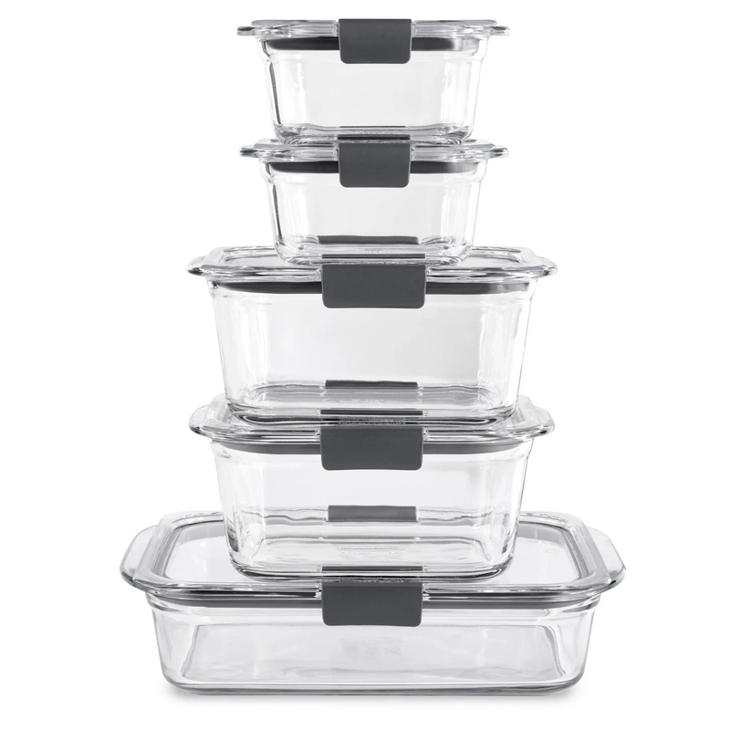 10pc Brilliance Glass Food Storage Set (See Description)
