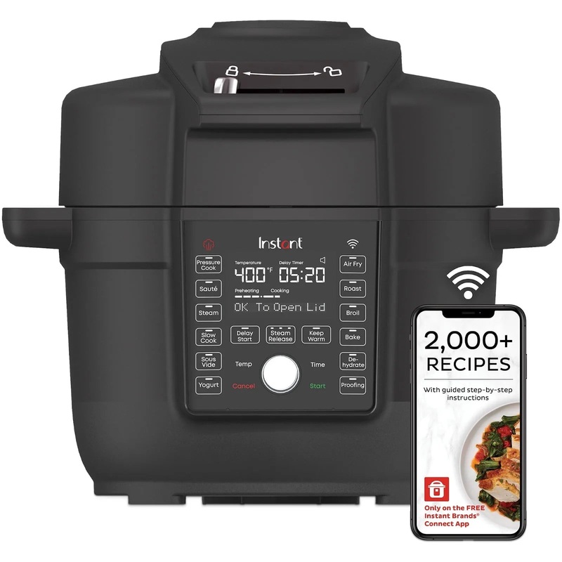 6.5 Quart Duo Crisp Ultimate Lid Air Fryer and Pressure Cooker Combo