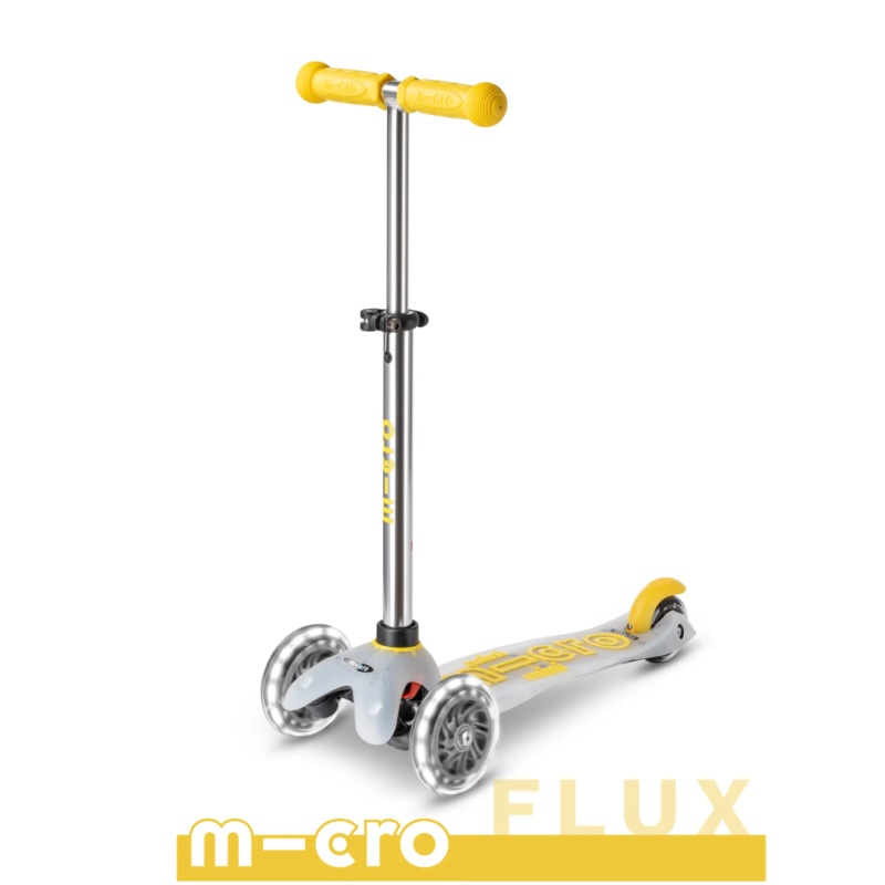 Mini Deluxe LED Scooter – Yellow Flux